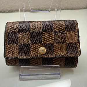 Checkered Brown Wallet